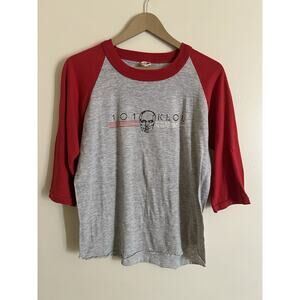 Vintage 80s Rock 101 KLOL Houston Texas Radio Station Raglan Shirt L